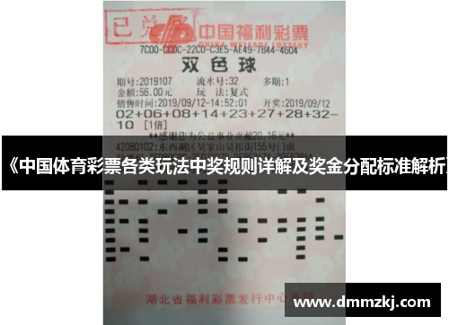 《中国体育彩票各类玩法中奖规则详解及奖金分配标准解析》